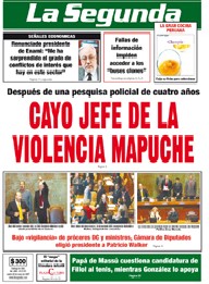 Revista de prensa oficialista acerca de detención de José Huenchunao